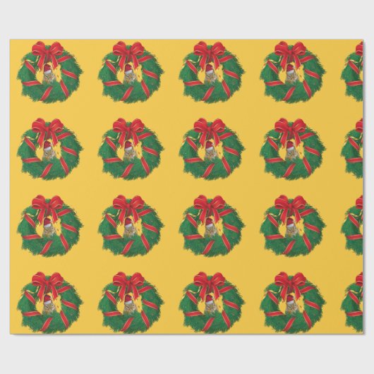 Cute Chipmunk Kerstmis Cadeaupapier (Vlak)