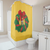 Cute Chipmunk Kerstmis Douchegordijn (In situ)