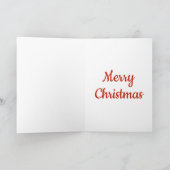 Cute Chipmunk Kerstmis Feestdagen Kaart (Binnen)