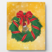 Cute Chipmunk Kerstmis Fotoplaat (Voorkant)