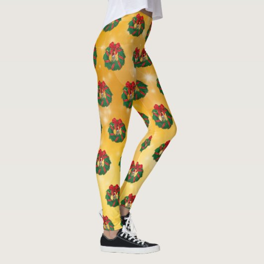 Cute Chipmunk Kerstmis Leggings (Rechts)