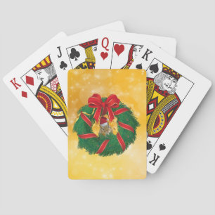 Cute Chipmunk Kerstmis Pokerkaarten
