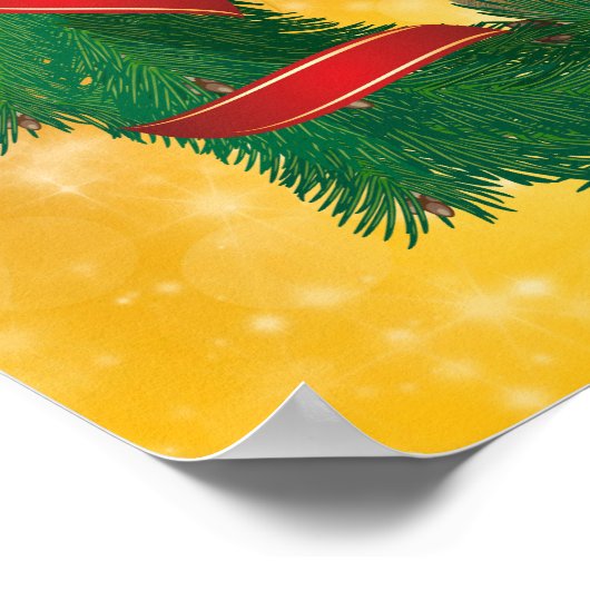 Cute Chipmunk Kerstmis Poster (Hoek)