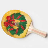 Cute Chipmunk Kerstmis Tafeltennisbatje (Zijkant)