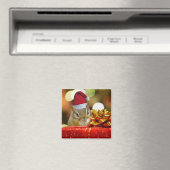 Cute Chipmunk Merry Kerstmis Magneet (Insitu (Vaatwasser))