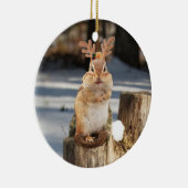 Cute Chipmunk met Antlers Keramisch Ornament (Rechts)