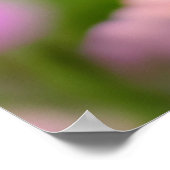 Cute Chipmunk met Flowers Poster (Hoek)