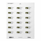 Cute Chipmunk met Funny Money Piggy Bank Afbeeldin Etiket (Full Sheet)