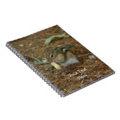Cute Chipmunk met Nut Animal Notitieboek (Rechterzijde)