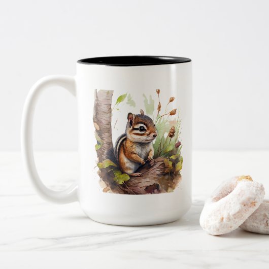 Cute Chipmunk Mok (Met donut)