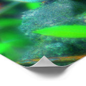 Cute Chipmunk Natuur Fantasy Art Poster (Hoek)