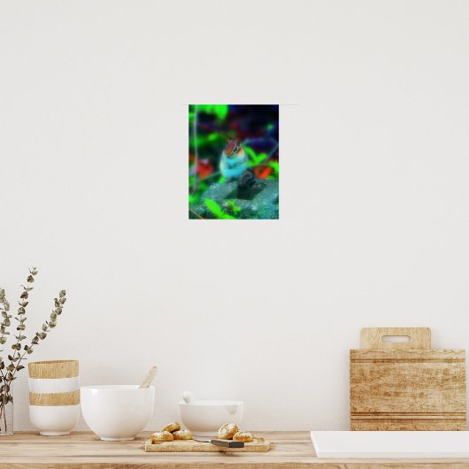 Cute Chipmunk Natuur Fantasy Art Poster (Keuken)
