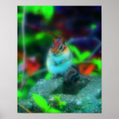 Cute Chipmunk Natuur Fantasy Art Poster (Voorkant)