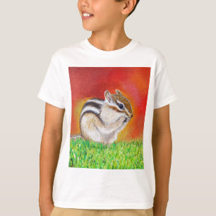 Cute Chipmunk Painting T-shirt