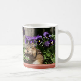 Cute Chipmunk - Peanut Pansies Funny Crossing Sign Koffiemok