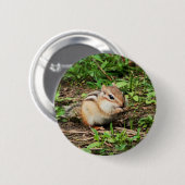 Cute Chipmunk Ronde Button 5,7 Cm (Voorkant /achterkant)