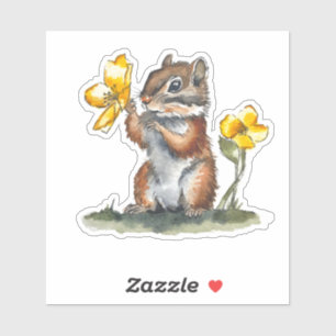 Cute Chipmunk Sticker