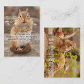 Cute Chipmunk Visitekaartjes (Voorkant / Achterkant)