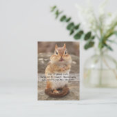 Cute Chipmunk Visitekaartjes (Staand voorkant)
