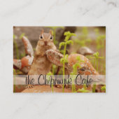 Cute Chipmunk Visitekaartjes (Achterkant)