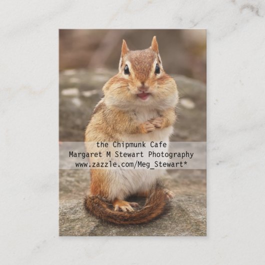 Cute Chipmunk Visitekaartjes (Voorkant)