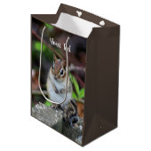 Cute Chipmunk Wildlife Animal Medium Cadeauzakje (Voorkant Gekanteld)
