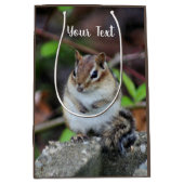 Cute Chipmunk Wildlife Animal Medium Cadeauzakje (Voorkant)