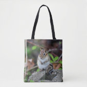 Cute Chipmunk Wildlife Animal Tote Bag (Voorkant)