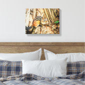 Cute Chipmunk Wildlife Animals Natuur Canvas Afdruk (Insitu (Slaapkamer))