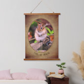Cute Chipmunk Wildlife - Gepersonaliseerd Hangend Wandkleed (Slaapkamer)