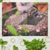 Cute Chipmunk Wildlife Theedoek (Gevouwen)