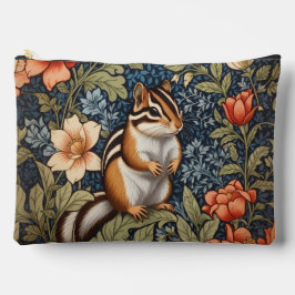 Cute Chipmunk William Morris Inspired Floral Etui