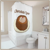 Cute Chocoholic Chocolade Lover Douchegordijn