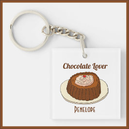 Cute Chocoholic Chocolade Lover Sleutelhanger