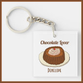 Cute Chocoholic Chocolade Lover Sleutelhanger