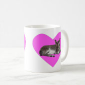 Cute chocola donkey baby foelie slaapt koffiemok (Voorkant rechts)