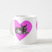 Cute chocola donkey baby foelie slaapt koffiemok (Voorkant links)
