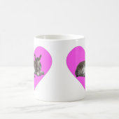 Cute chocola donkey baby foelie slaapt koffiemok (Center)