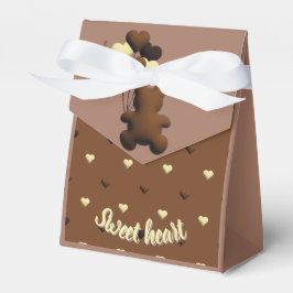 Cute chocolade beer Baby shower cadeau doos Bedankdoosjes