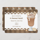 Cute chocolade millkshake alle feestdagen kaart (Voorkant / Achterkant)