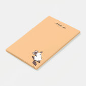 Cute chocolade point Siamese cat Post-it® Notes (Schuin)