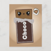 Cute Chocolate Bar Briefkaart (Voorkant)