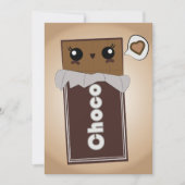 Cute Chocolate Bar-uitvindingen Kaart (Voorkant)