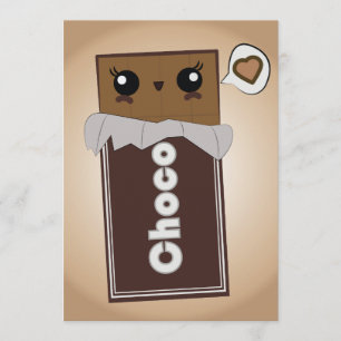 Cute Chocolate Bar-uitvindingen Kaart