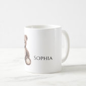 Cute Chocolate Brown Teddy Bear Koffiemok (Voorkant rechts)