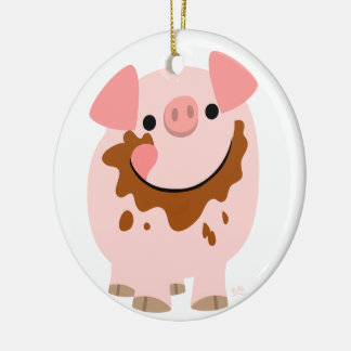 Cute Chocolate Cartoon Ornament