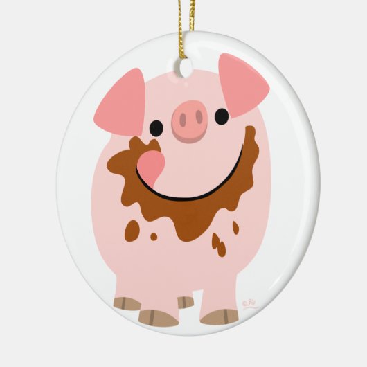 Cute Chocolate Cartoon Ornament (Links)