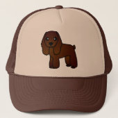 Cute Chocolate Cocker Spaniel Cartoon Trucker Pet (Voorkant)