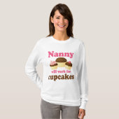 Cute Chocolate Cupcake Occupcanny T-shirt (Voorkant volledig)