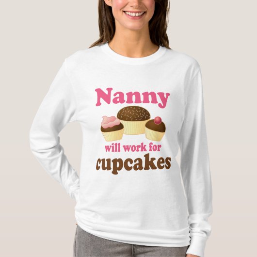 Cute Chocolate Cupcake Occupcanny T-shirt (Voorkant)
